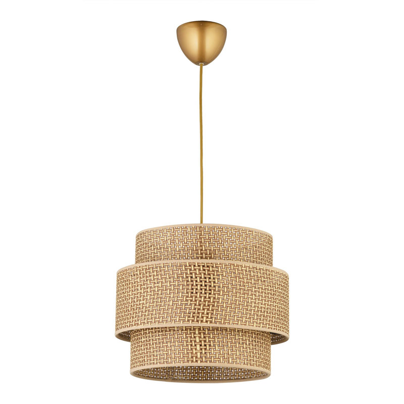 Elegant Chandelier Light Fixture, Adjustable Height 12.6 - 23.6 inches | Durable Plastic Body, Ø11.8 x 2.8 inches Base Plate | E27 Socket, Max 40W, IP20 Rated | Perfect for Living Room, Dining Area & Entryways