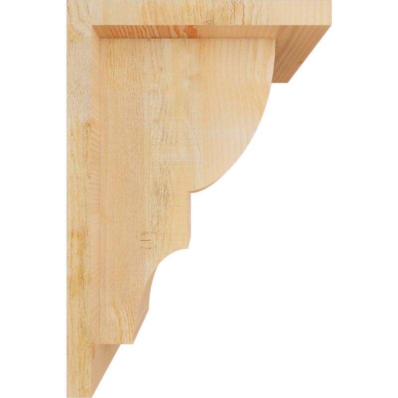 Corbeau Ridgewood avec contre-plaque, H 12 po x l 6 po x P 8 po, Sapin de Douglas, Sciage brut