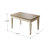 Solid Wood Redoak beech white and gray Dining Table-24373698