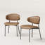 2 chaises de salle à manger, chaises de style moderne Mid-Century et chaises décoratives sans accoudoirs-1604505361