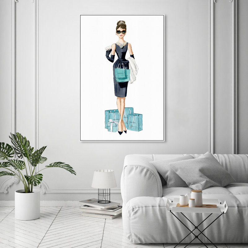 Diamant déjeuner - impression sur toile, H 54 po x l 36 po, Toile tendue