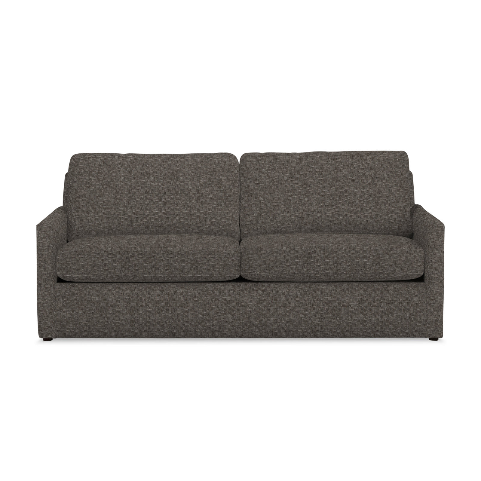 Savannah 85'' Upholstered Sofa, Drusky Charcoal Sustain® Basketweave