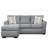 84" Wide Cotton Reversible Sofa & Chaise-1867996619
