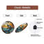 Horloge murale requin vitrail 12 po