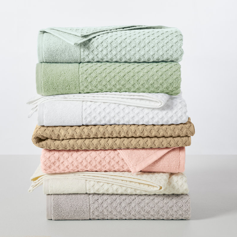 Ultra-Soft & Absorbent 100% Cotton Towel Set, Optic White, 6 Piece Towel Set