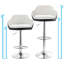 Tabouret de bar pivotant à hauteur réglable