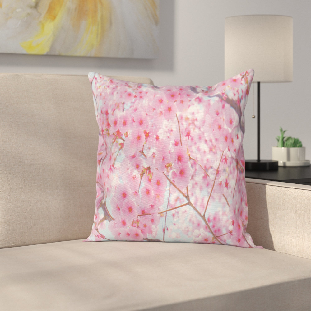 Floral Pillow Cover Ambesonne 