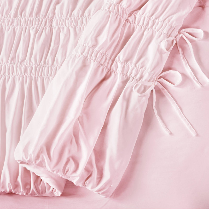 Ensemble d'édredon pour lit double / grand 5 pièces, rose, Pink, Full/Queen Sheet Set + 4 Additional Pieces