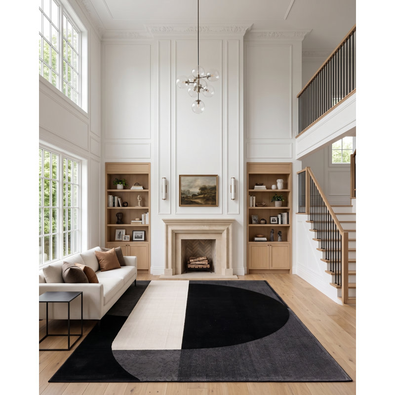 Kiraz Abstract Area Rug, Rectangle 7'8" x 10'10"