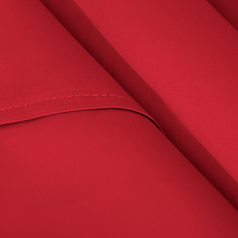 Taies d'oreiller carrées en satin de coton égyptien de qualité supérieure (500 fils/cm²) - NTBAY, Standard, Rouge