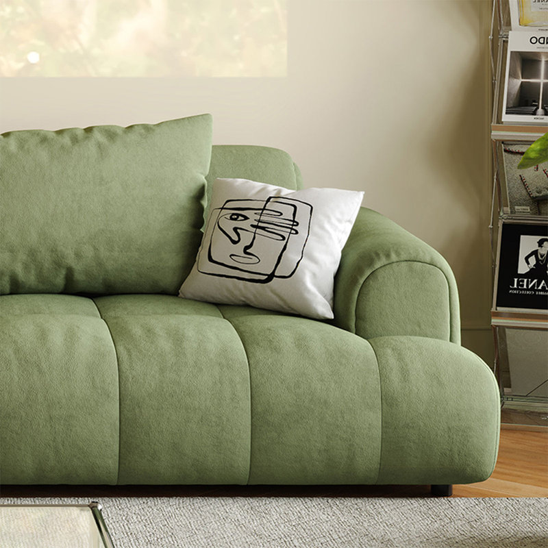 Coussin modulaire 100% polyester, Vert, H 29,92 po x l 82,68 po x P 40,55 po, 2