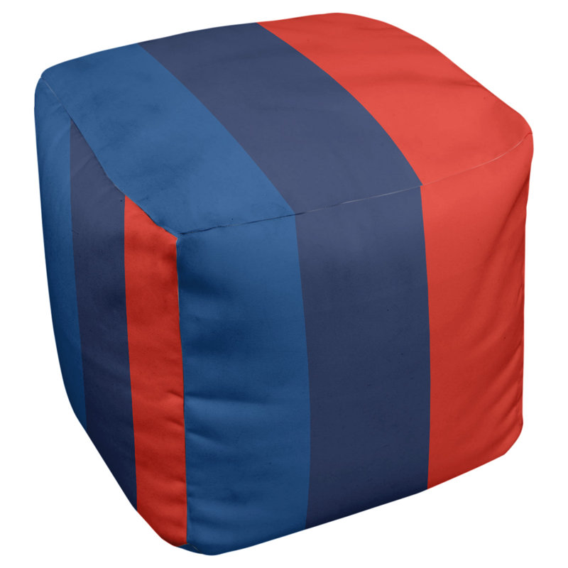 Repose-pieds 13 po, H 13 po x l 13 po x P 13 po, Bleu royal / bleu marine / rouge