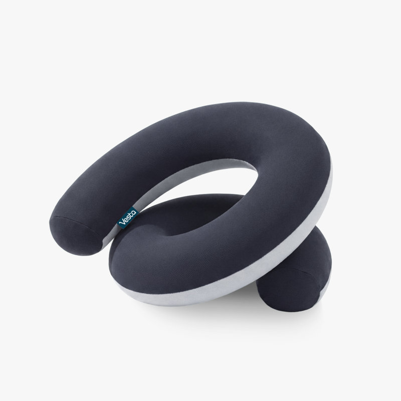 Oreiller de voyage Vesta, Gris espace