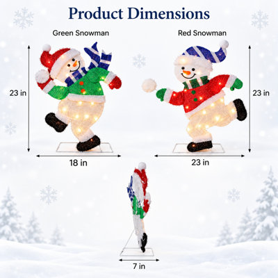 Weather Resistant Freestanding Christmas Outdoor Lights