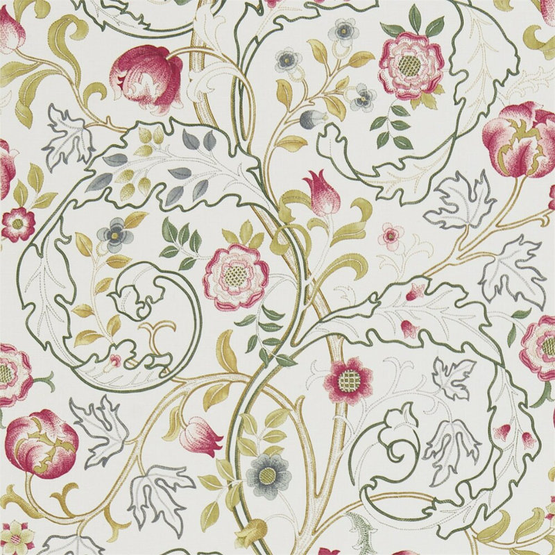 Mary Isobel Fabric, Pink/Ivory