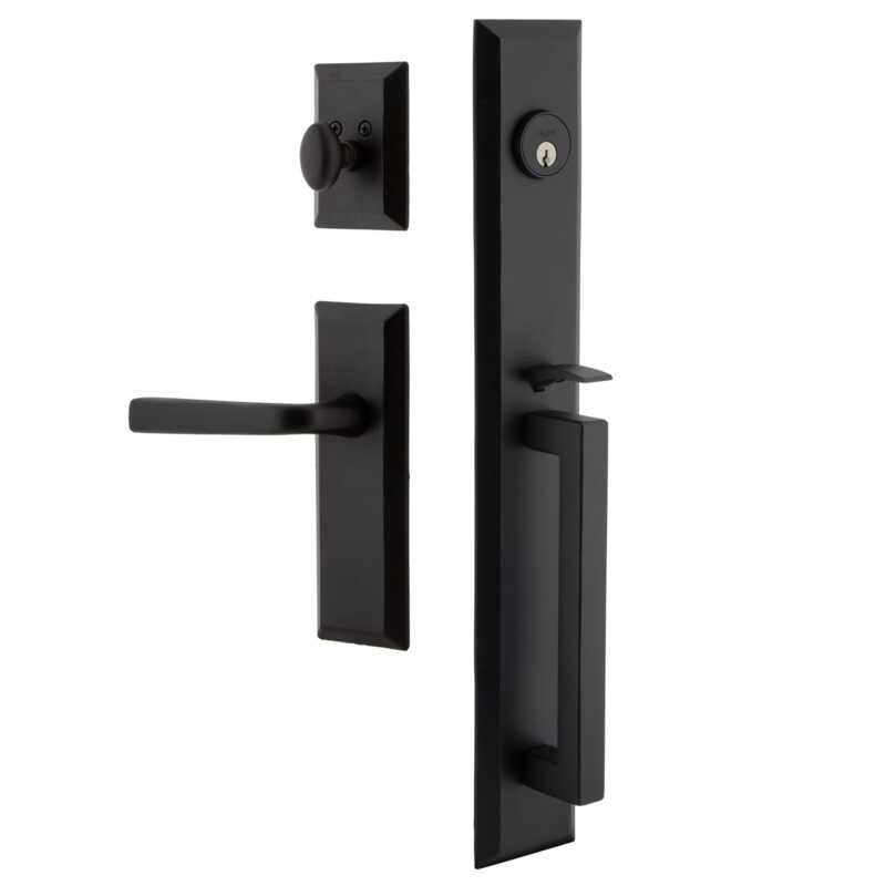 Ageless Iron Keep One-Piece Handleset with D-Grip with Keep Long Plate and Lance Lever, Left, 2 3/8"