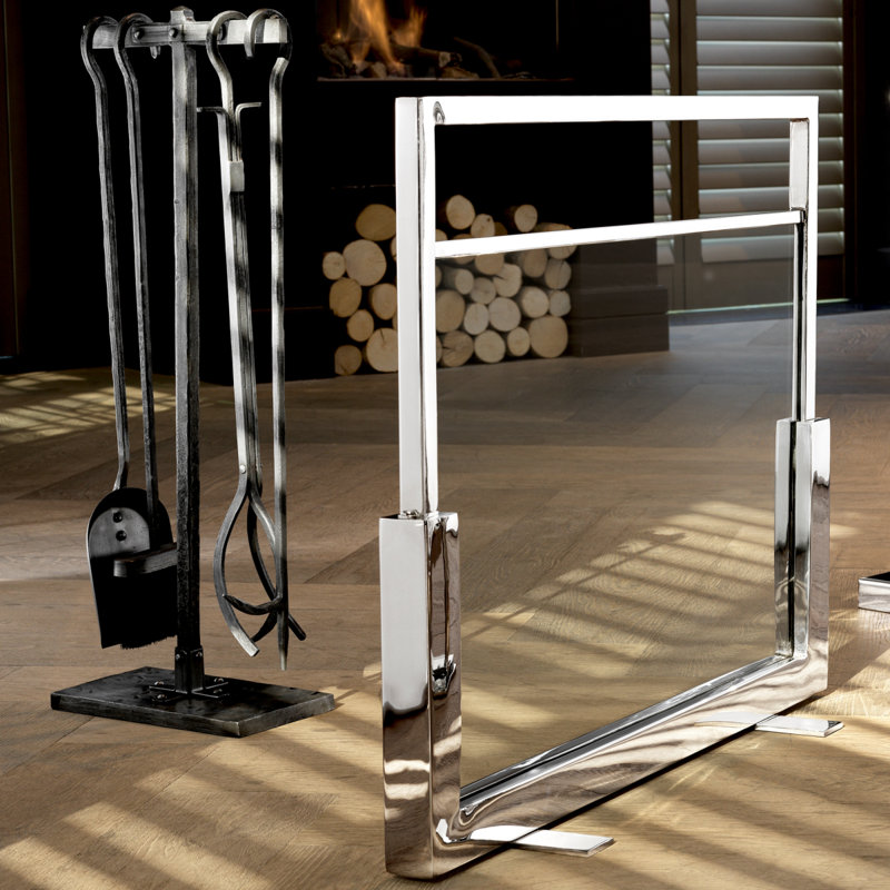 Wench 4-Piece Iron Fireplace Tool Set