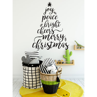 Adhésif décoratif arbre de Noël joyeux