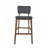Mykeil Upholstered Counter Stool with Solid Wood Frame-2030365338