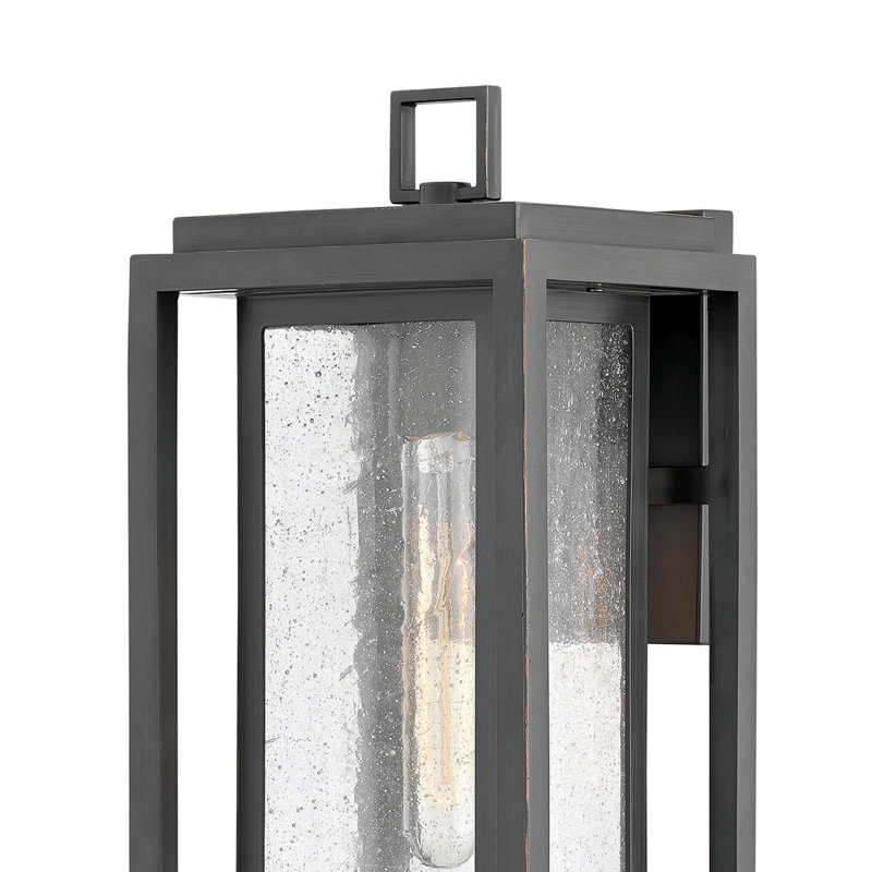 Republic Black 1 - Bulb Outdoor Wall Lantern, 20" H x 7" W x 7" D, Oil Rubbed Bronze