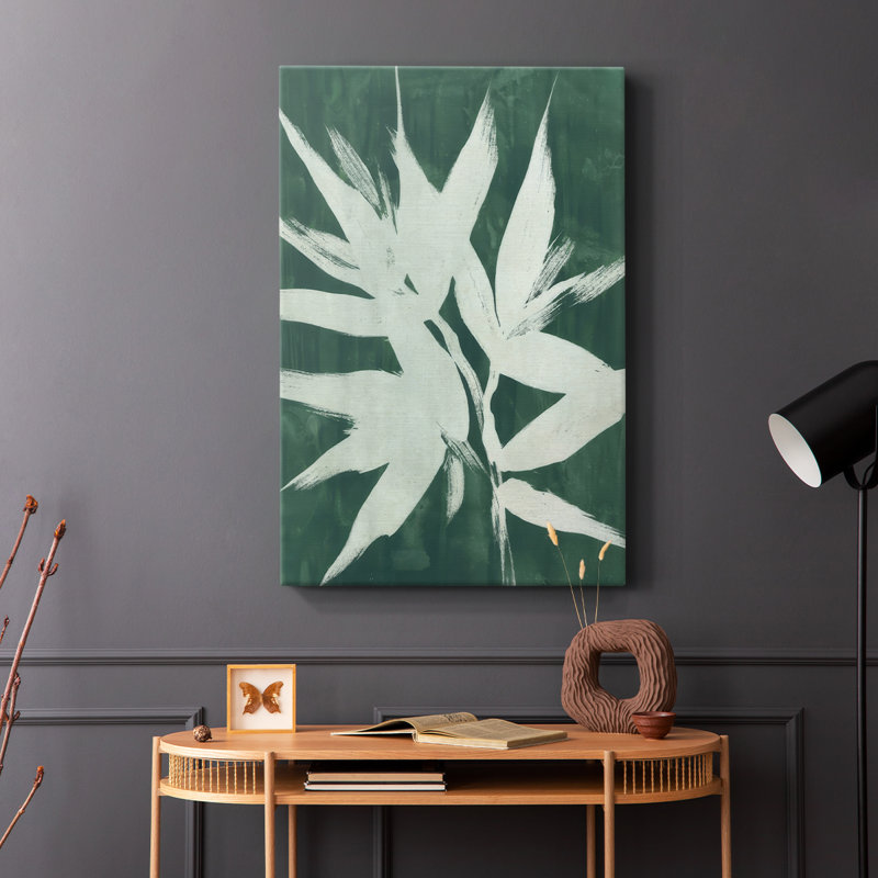Water Palm Fossil III -Gallery Wrapped Cavas, 18" H x 12" W