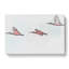 Three Pink Flamingos in Abstract - Wrapped Canvas-55302546