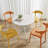 Nara Modern Stackable Dining Chair Set, No Assembly, Plastic Chair, Patio Chair, Suitable for Indoor and Outdoor Cafes and Restaurants (Set of 4)-674583281