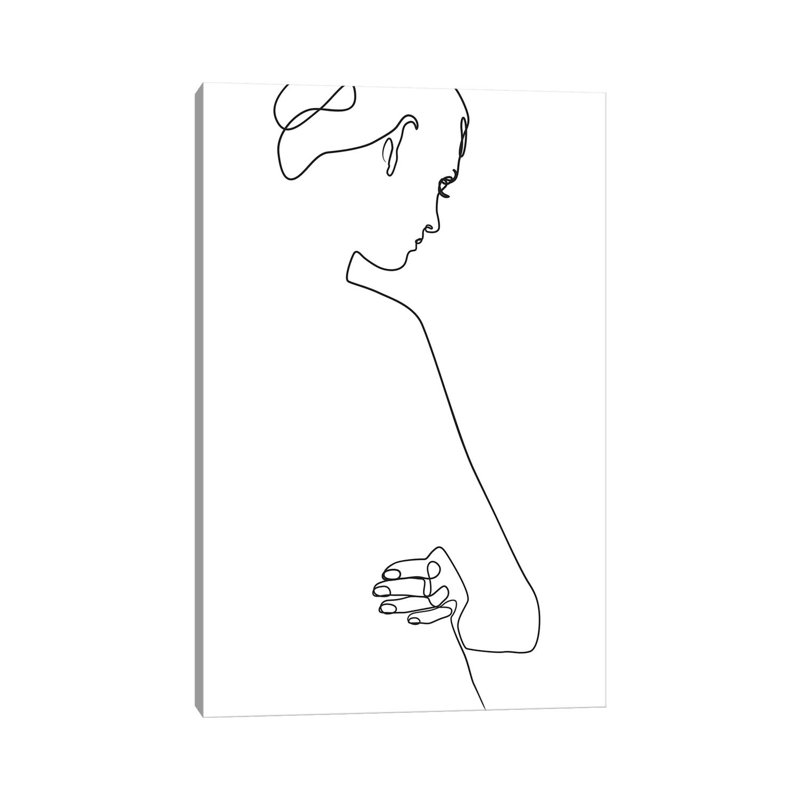 Femme No. 20 Rectangle by Blek Prints - Wrapped Canvas Print, 66.04 cm H x 45.72 cm W x 3.175 cm D