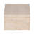 7" Travertine Box, Tan