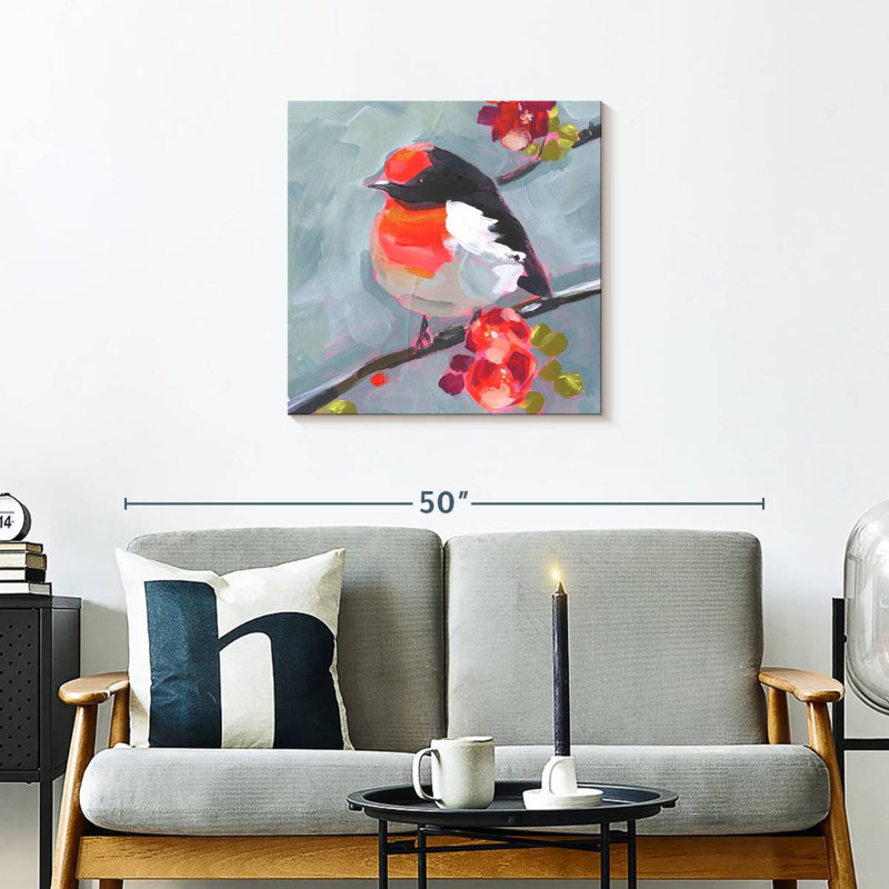Brampt Brushstroke Bird I, 24" H x 24" W