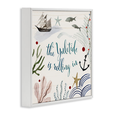 «Nautical Yuletide Christmas», estampe numérique par Victoria Barnes
