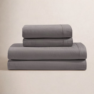 Calvin Klein Washed Cotton Percale Sheet Set
