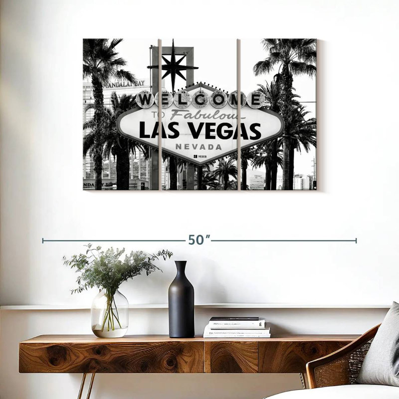 Senne Welcome To Fabulous Las Vegas BW, H 24 po x l 38 po