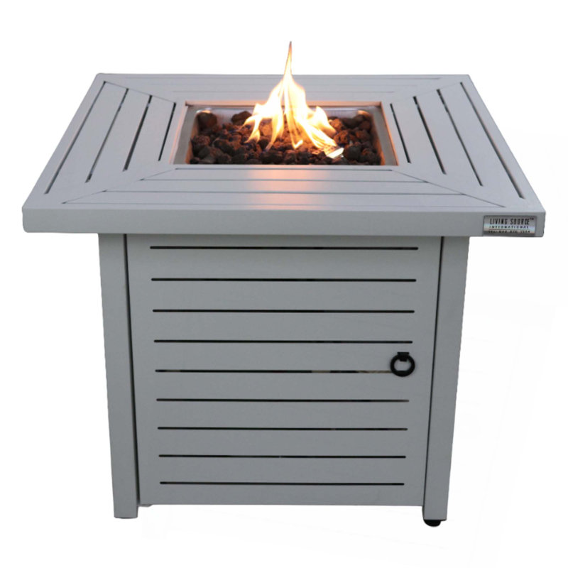 Foyer de table en acier au propane H 25 po x l 30 po