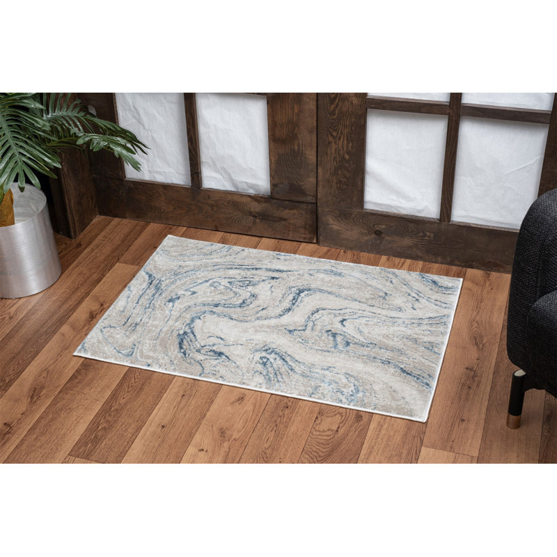 Elegance GC_CNC6010 Ivory 5 Ft. 3 In. X 7 Ft. 3 In. Area Rug, Rectangle 2' x 3'