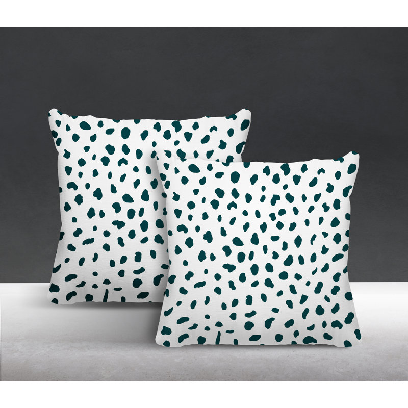 Coussin décoratif intérieur / extérieur, L 15 po x H 15 po, Émeraude