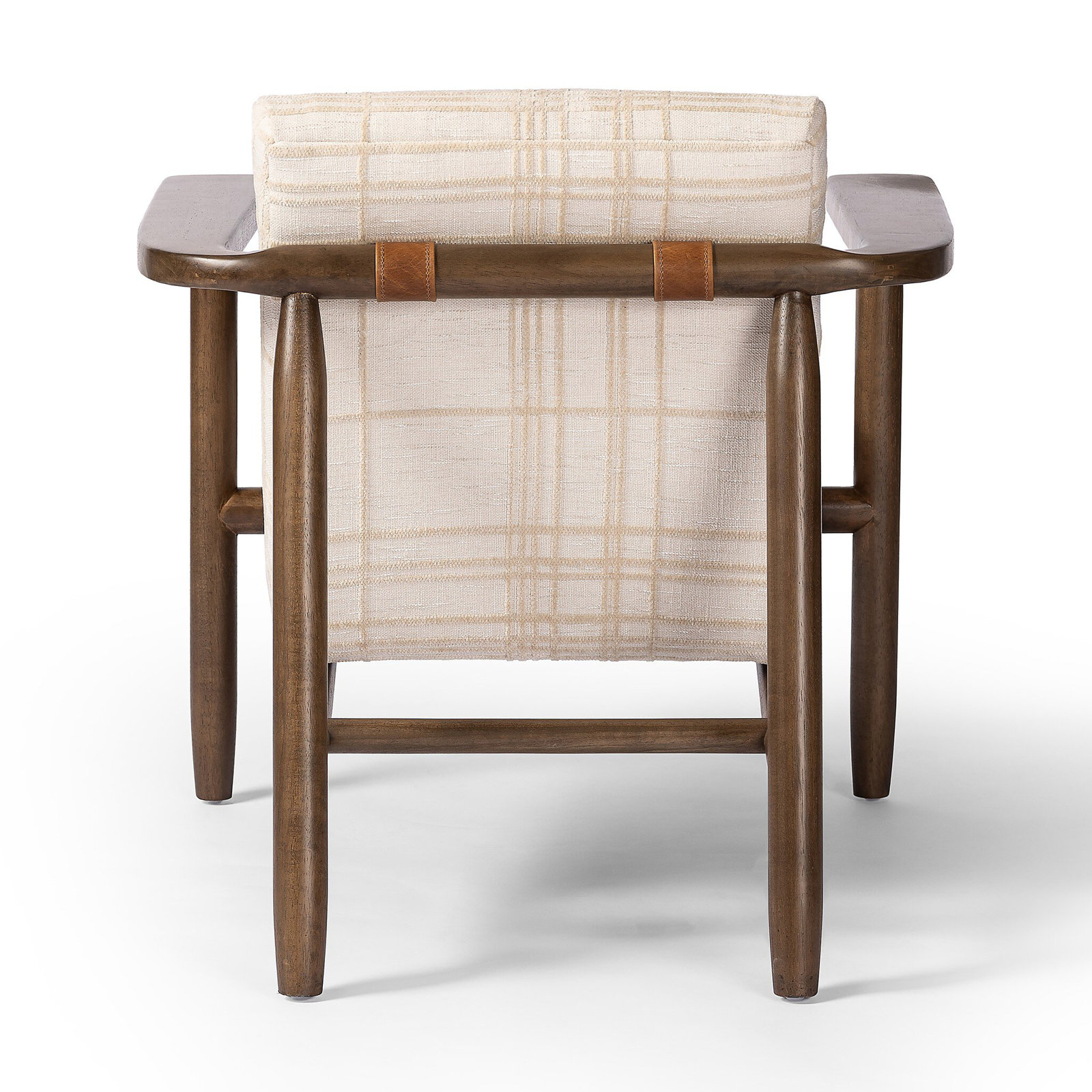 Fritz Armchair, Sheffield Ivory Grid Print