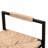 Set Of 2 Water Hyacinth Woven Bar Stools With Back Support Counter