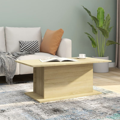 Manufactured Wood Pedestal Single Coffee Table by Latitude Run