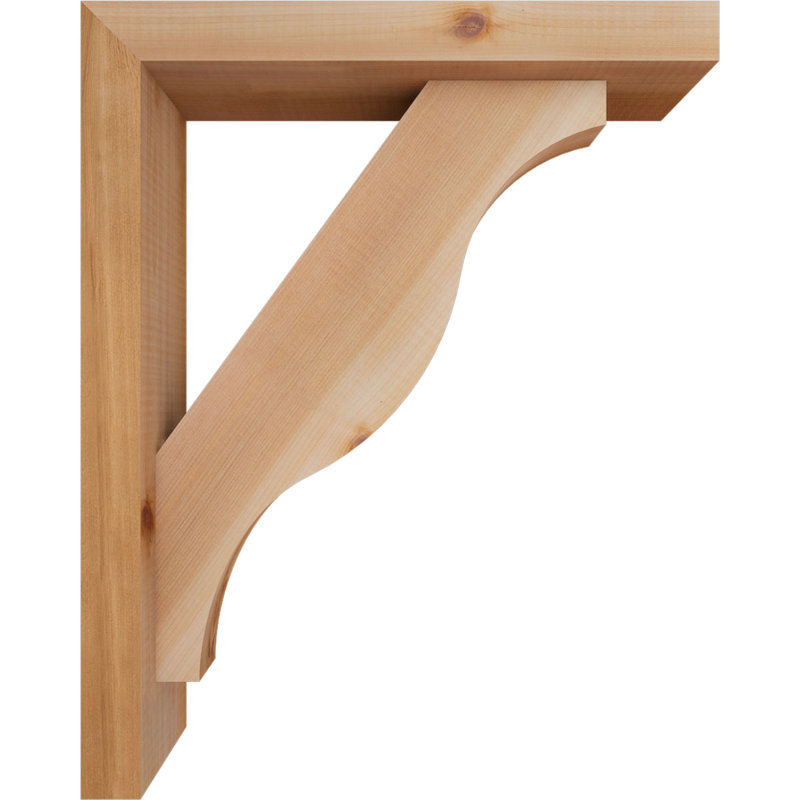 Support l 3 1/2 po x P 16 po x H 20 po Funston Block, 20 x 16, Cèdre rouge occidental de l 3 1/2 po (lisse)