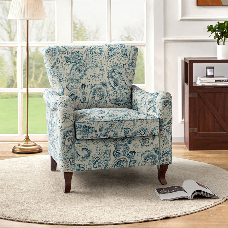 Cookson Upholstered Armchair, Blue