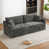 Chenille gris charbon