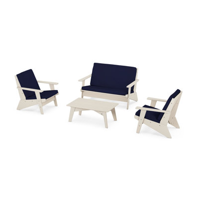 POLYWOOD® Riviera 4-Person Patio Seating Group