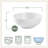 Fitz and Floyd Everyday White Beaded 16-Piece Porcelain Dinnerware Set, Service for 4