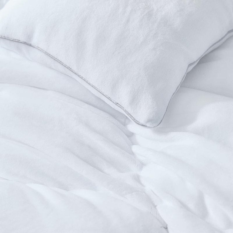 Boi He Thick - Coma Inducer Comforter Set - White, California King Comforter + 4 King Shams