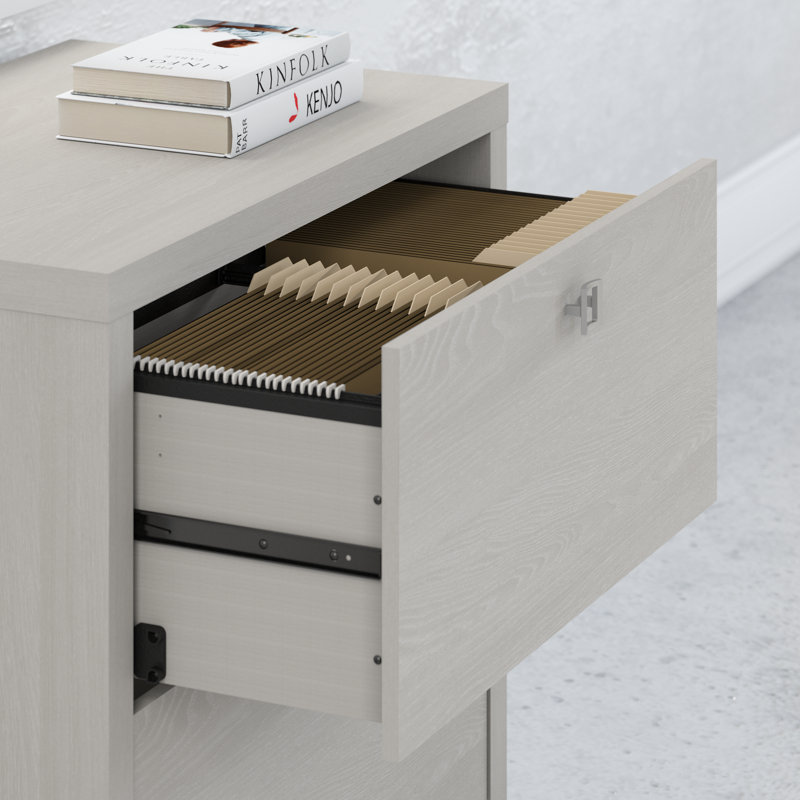 Ensemble de bureau avec huche 5 pièces Echo Front, Sable gris