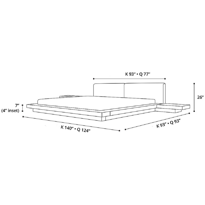 Panel Bed, Queen