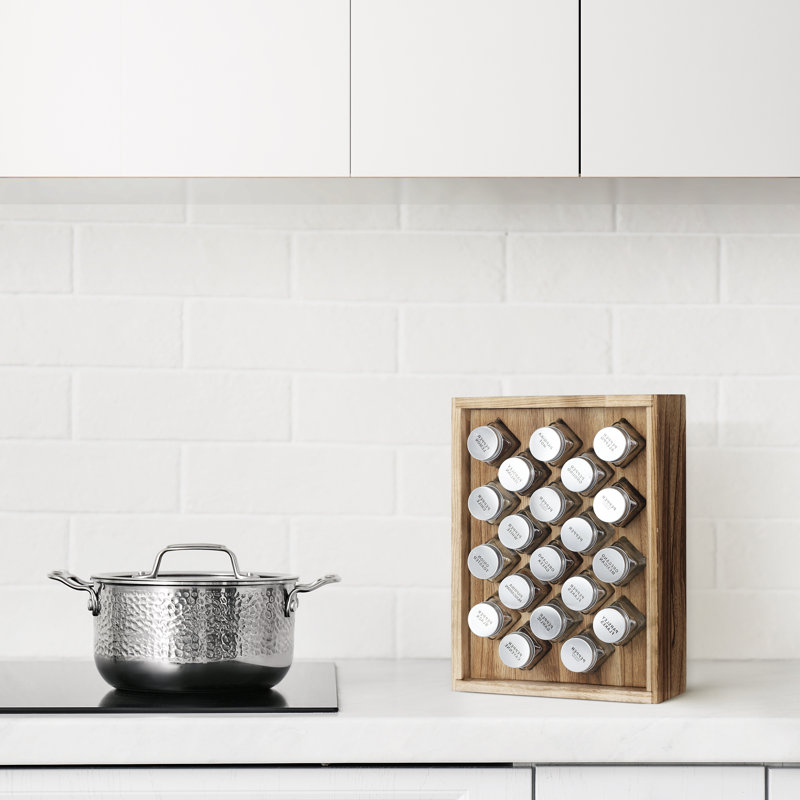 Freestanding Wood Spice Rack, Wood