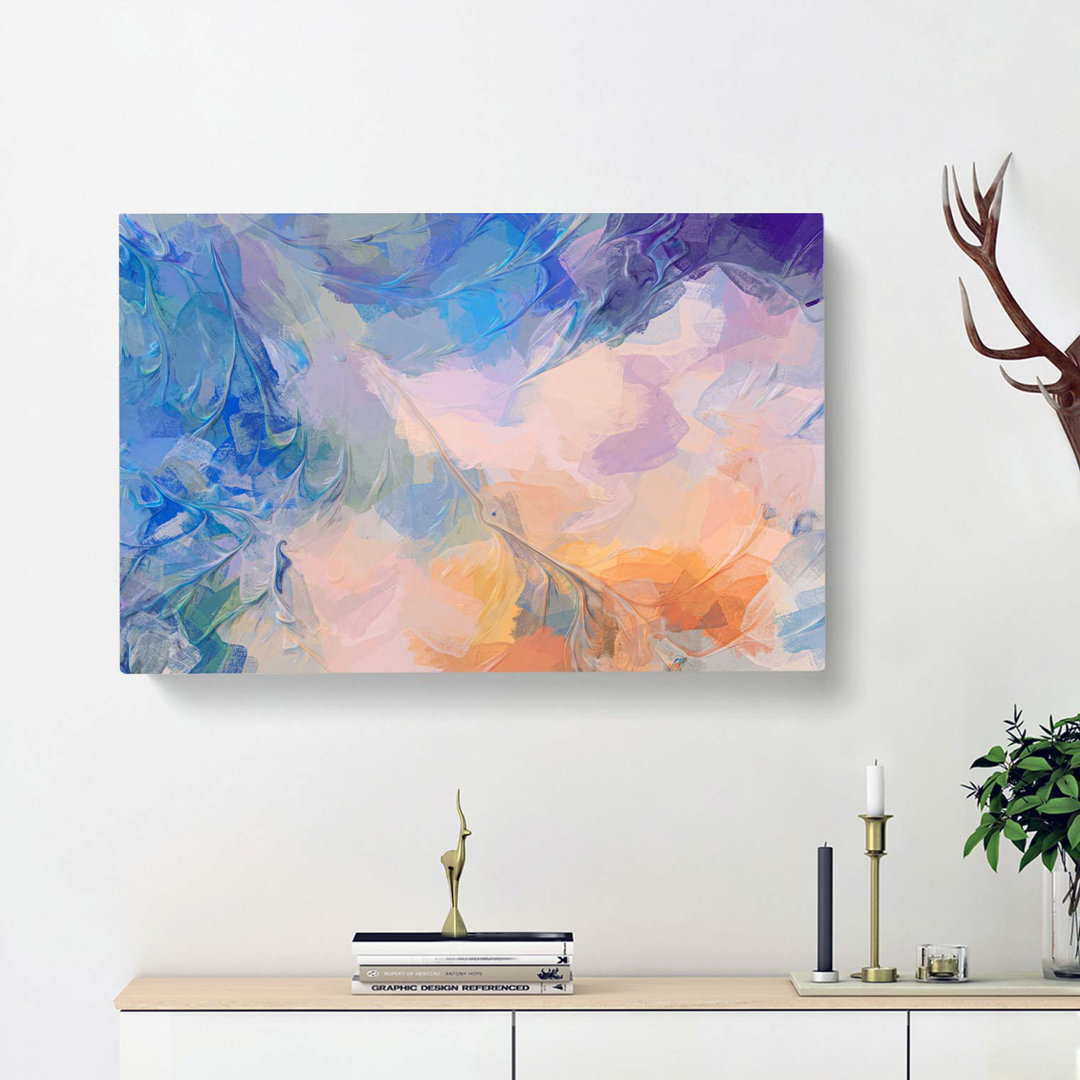 Power Of My Heart In Abstract - Wrapped Canvas