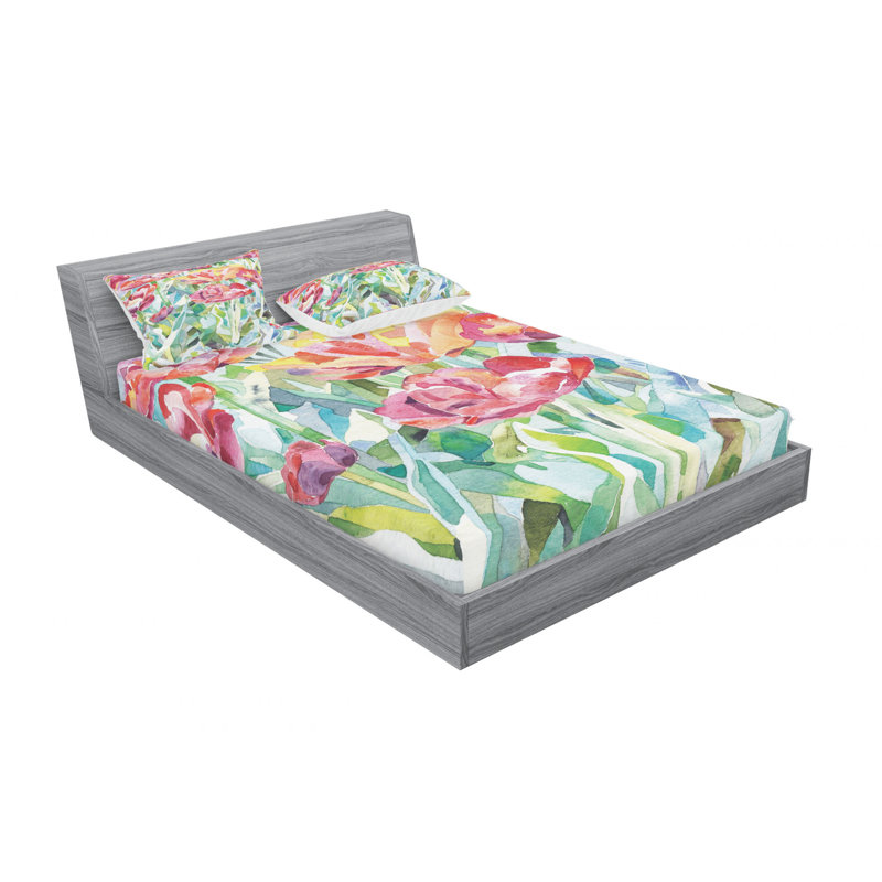 Microfiber Sheet Set, Queen Sheet Set with Fitted Sheet
